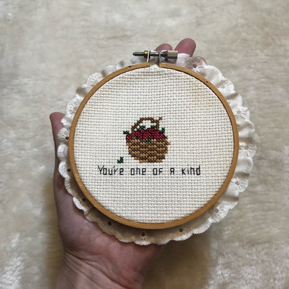 Vtg . You’re one of a Kind cross stitch - Picture 6 of 6